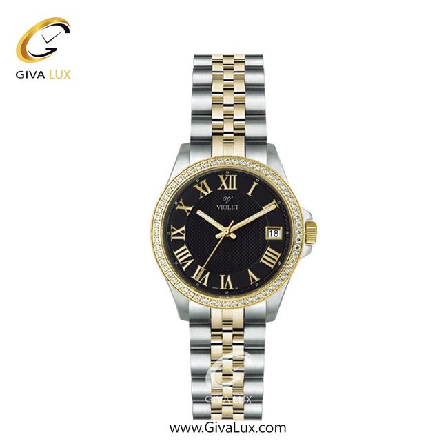 ساعت مچی اورجینال زنانه ویولت VIOLET طلایی-نقره ای | نقره ای-طلایی| مشکی| کد رفرنس 0561/2 | 0576/2